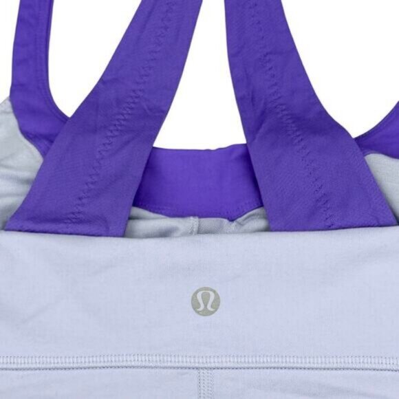 Lululemon Scoop Me Up Tank II In Cool Breeze / Power Purple Size 4 - Picture 5 of 5